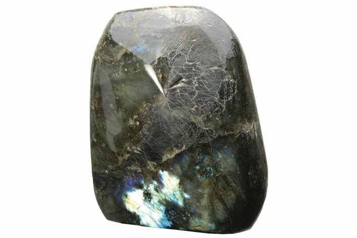 Flashy, Free-Standing Polished Labradorite - Madagascar #237852